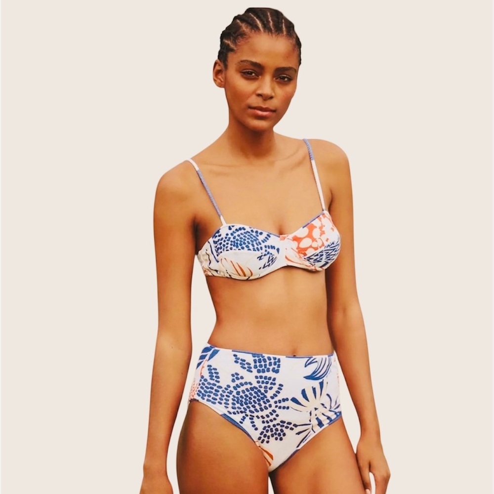 Rare‼️EUC Farm Rio Mixed Lobster High-Waisted Bikini Set (Double Sided Bottoms) - Picture 6 of 12